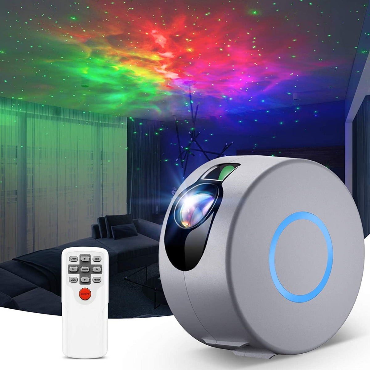 Galaxy Star Projector Light Star Projector Lamp With Colorful