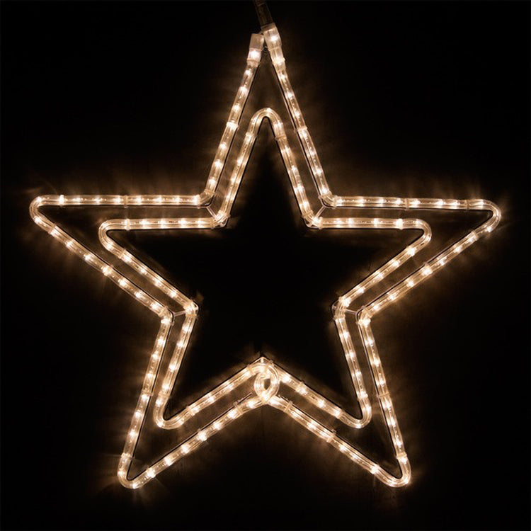 Led Warm White Star Moon Motif Lights Indoor Or
