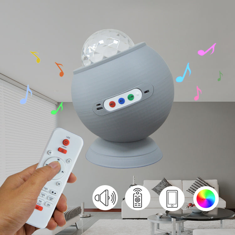 Remote Control Night Light Star Projector Music Led Lamp