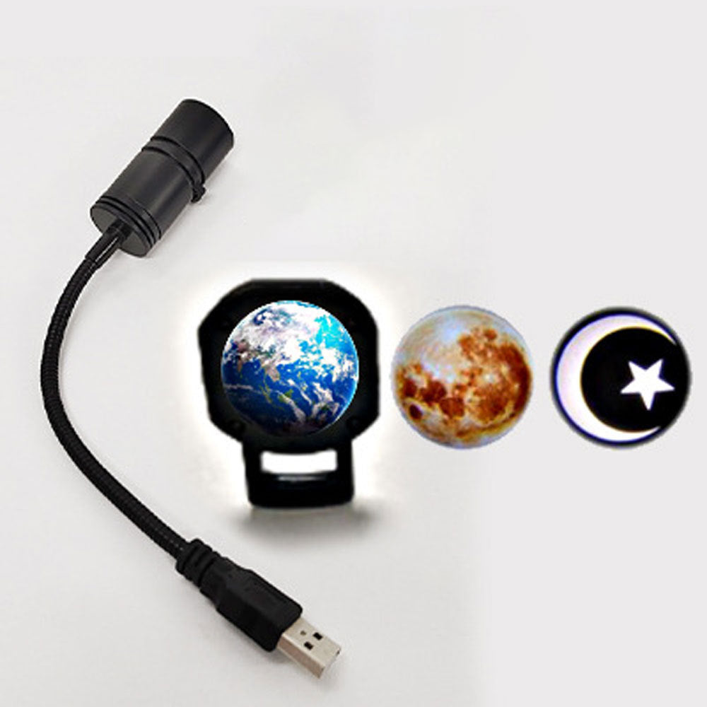 Star Projector 2 In 1 Earth Moon Projection Lamp